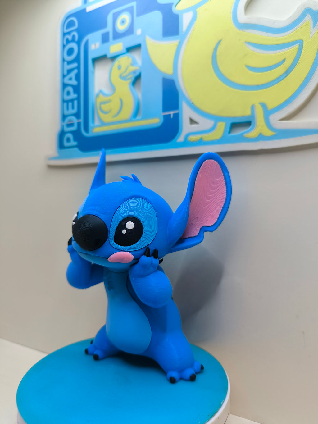 Figura Stitch Disney impresa en 3D – Coleccionable multicolor