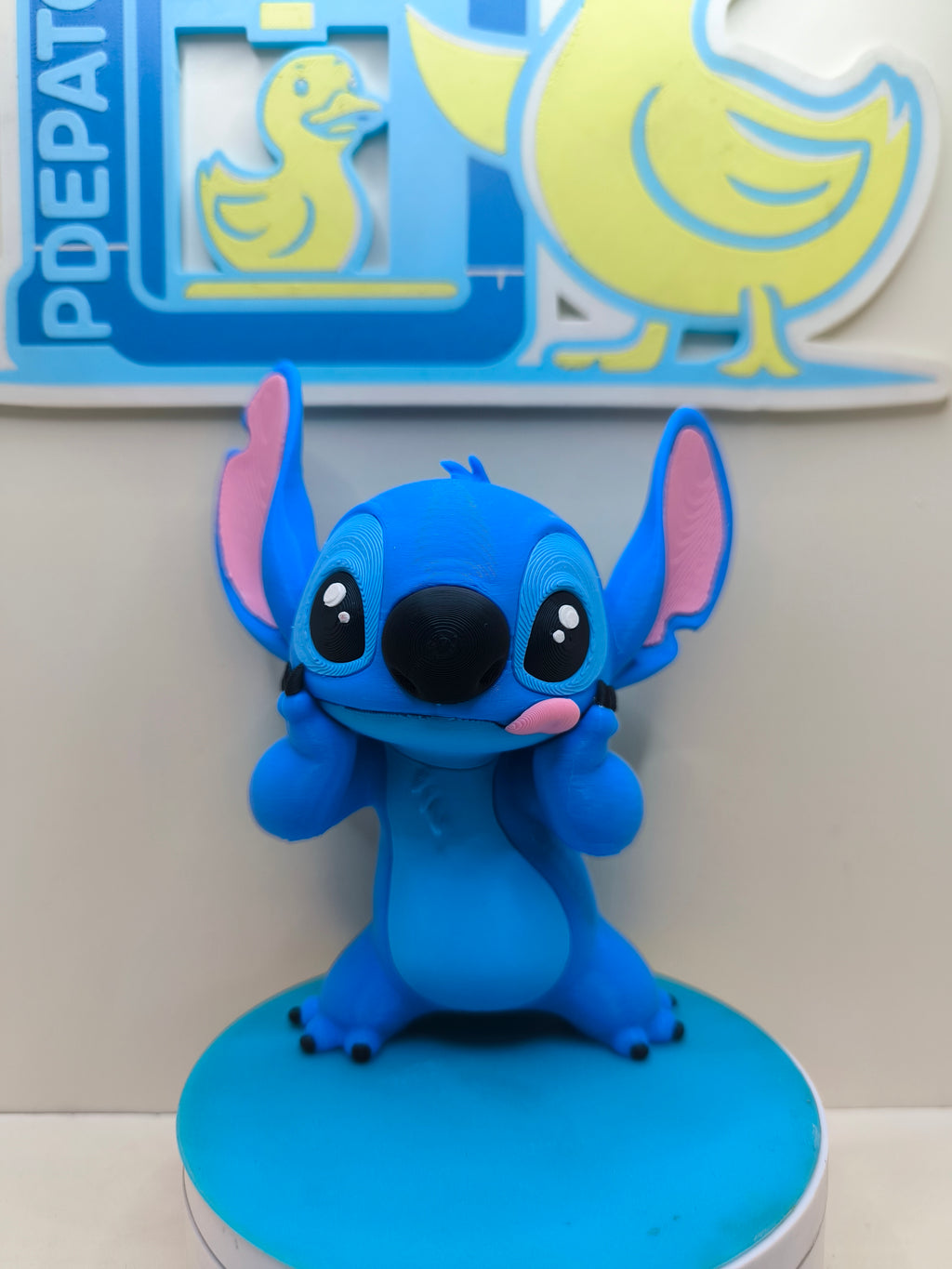 Figura Stitch Disney impresa en 3D – Coleccionable multicolor