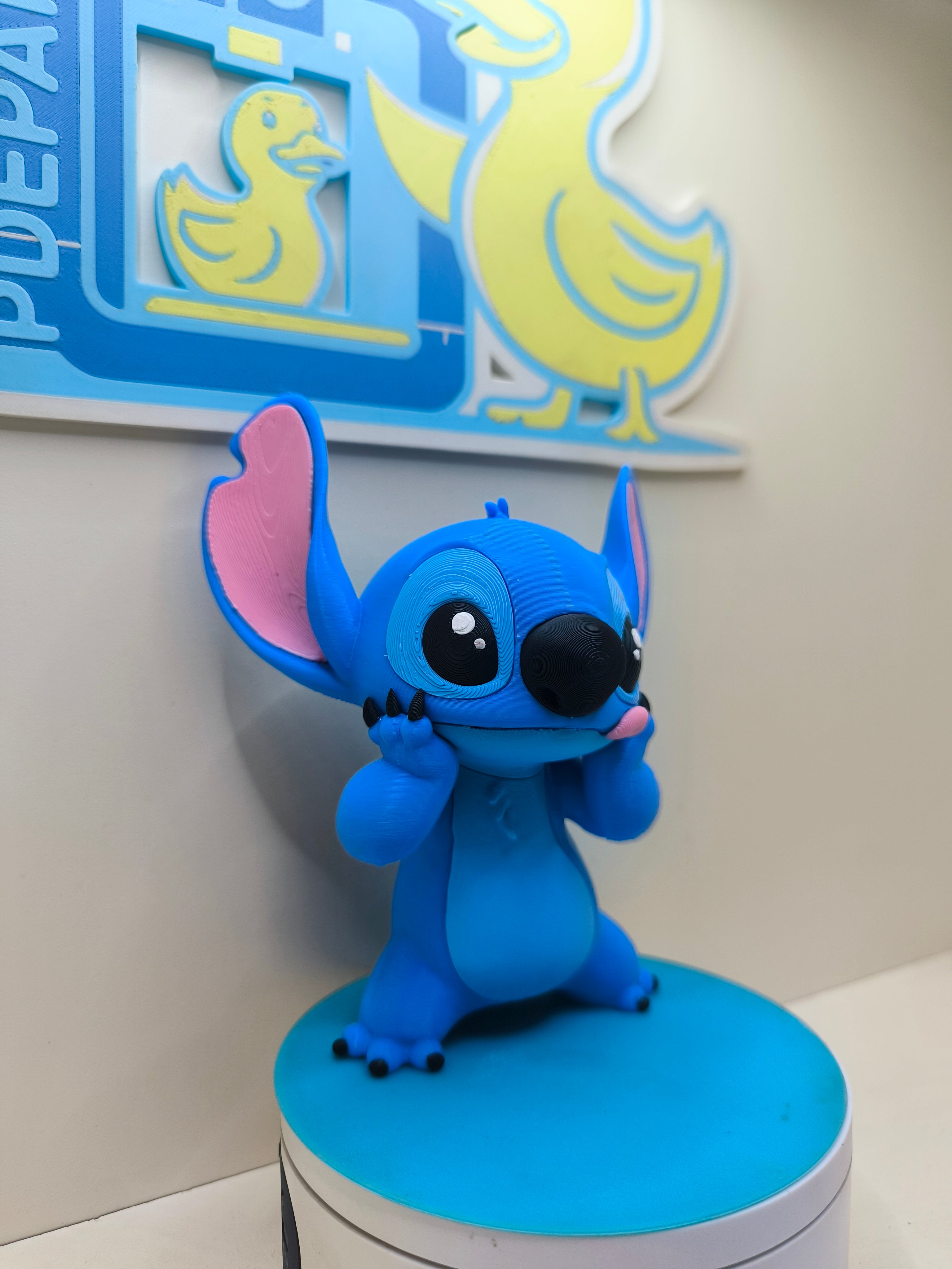 Figura Stitch Disney impresa en 3D – Coleccionable multicolor
