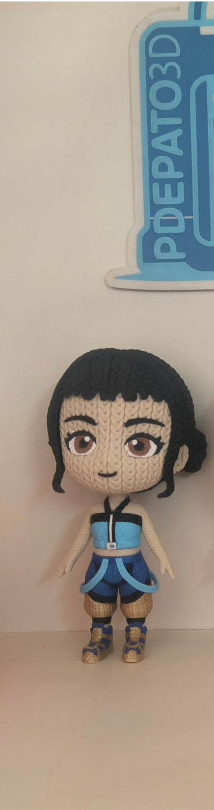 Zoey de Las Huntrix – Figura Impresa en 3D Estilo Crochet | PdePato3D